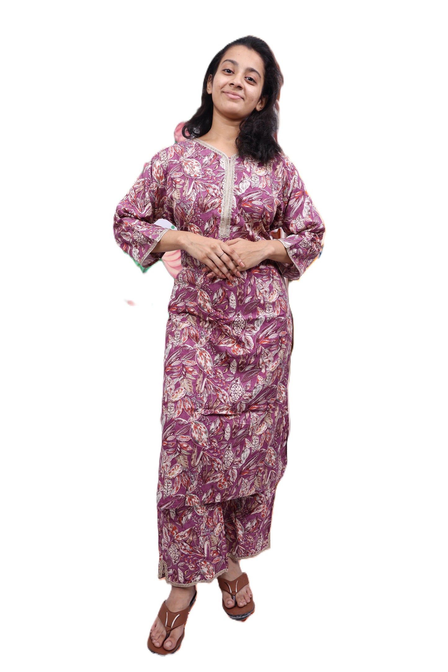 PickCell Handwork Kurti With Bottom