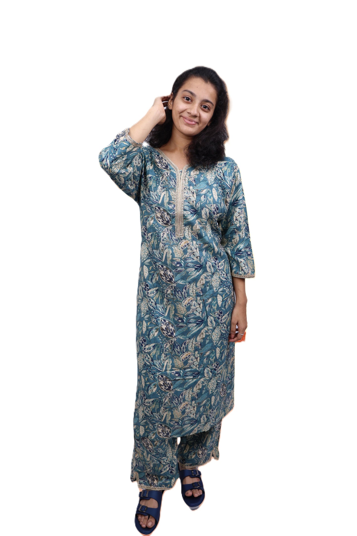 PickCell Handwork Kurti With Bottom