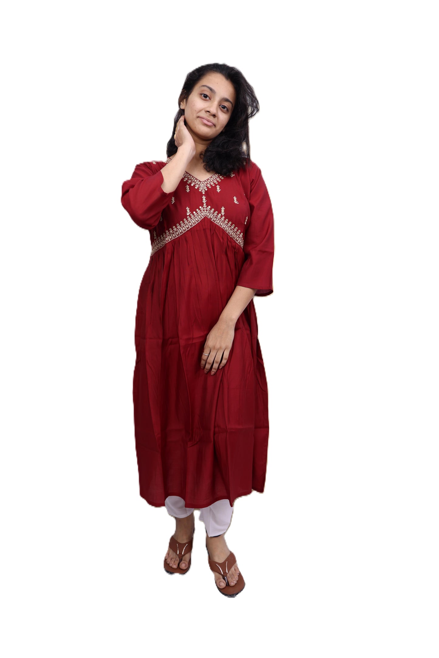PickCell Embrodiary Long Frock Kurti