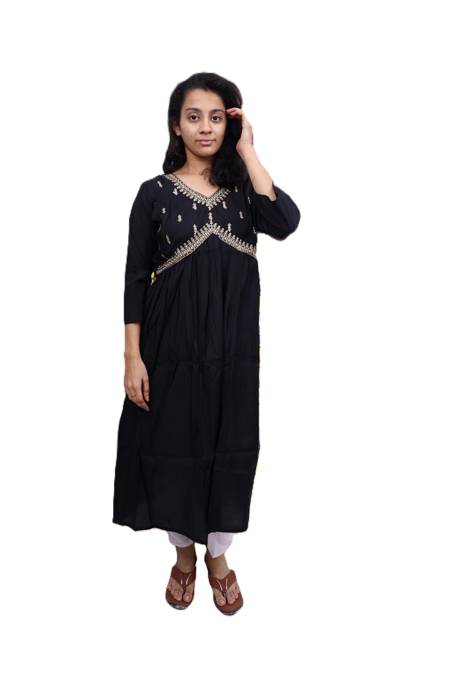 PickCell Embrodiary Long Frock Kurti