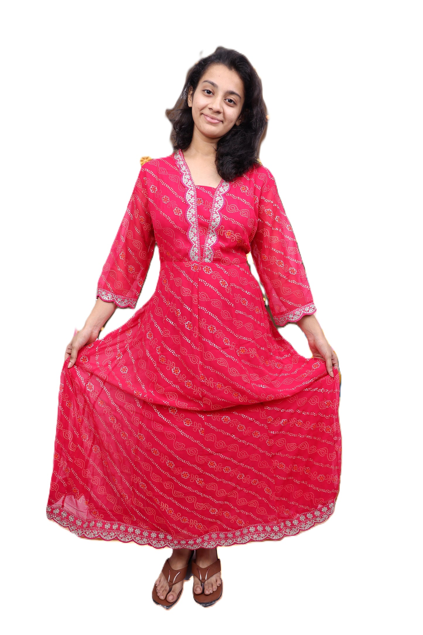 PickCell Embrodiary Premium Gown