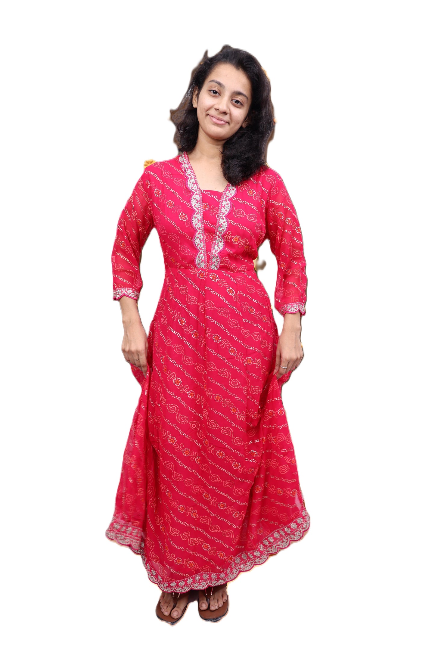 PickCell Embrodiary Premium Gown