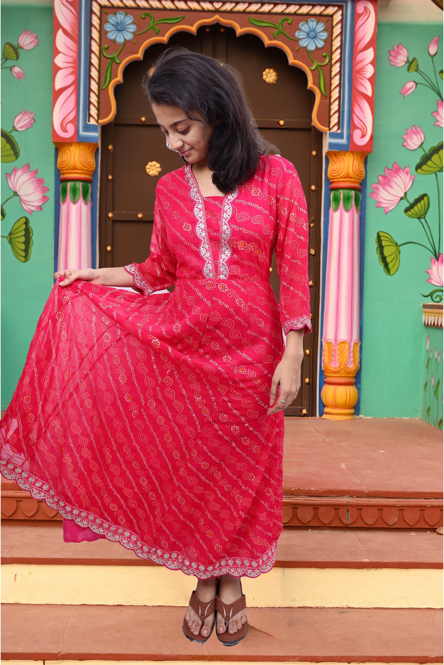 PickCell Embrodiary Premium Gown