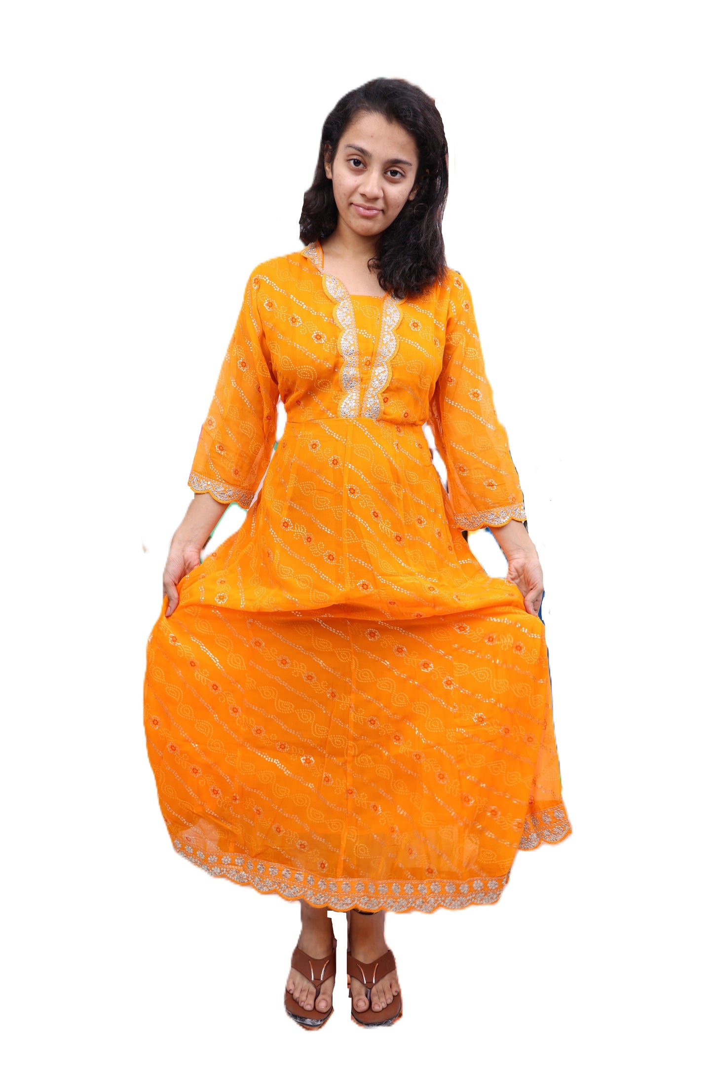 PickCell Embrodiary Premium Gown