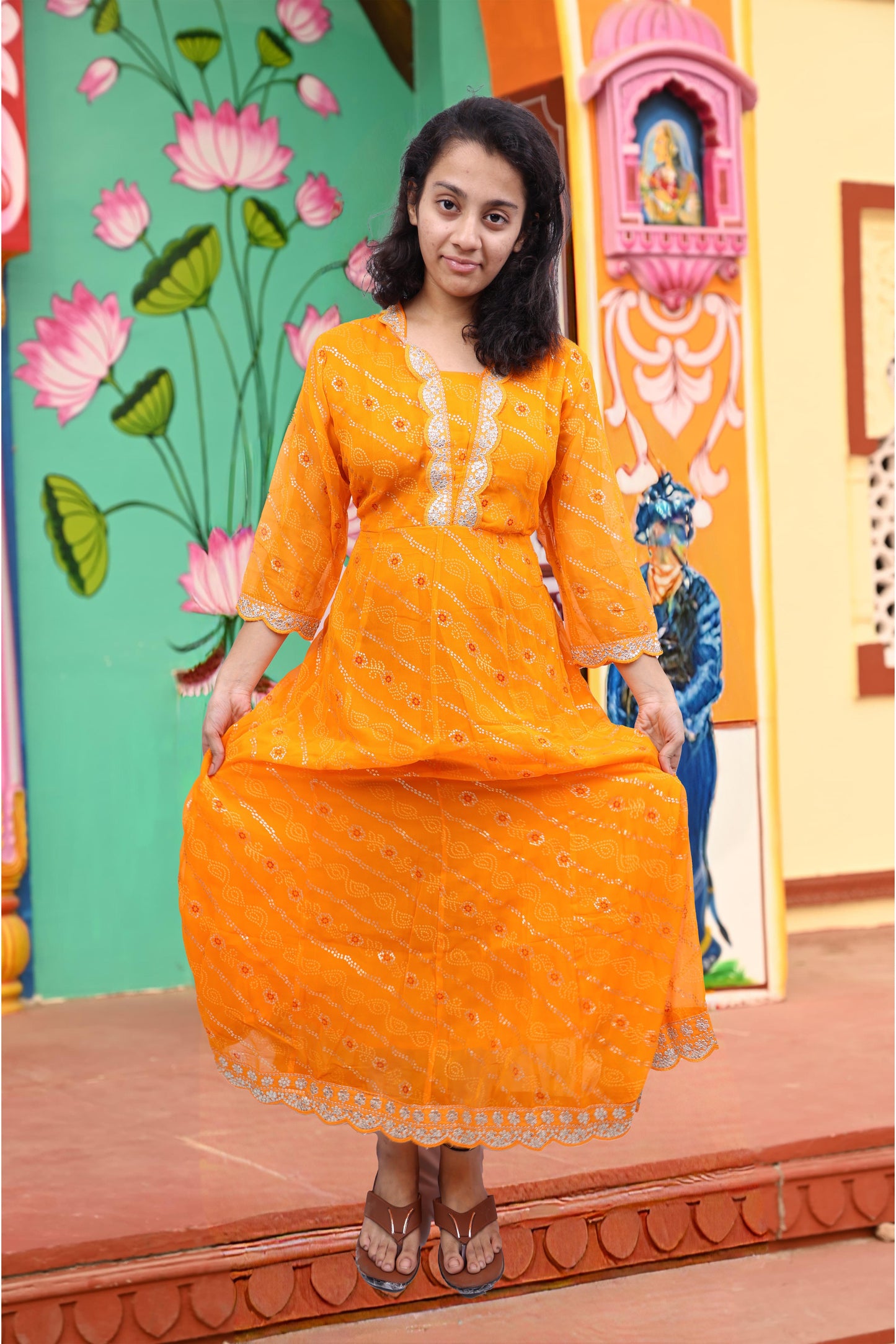 PickCell Embrodiary Premium Gown
