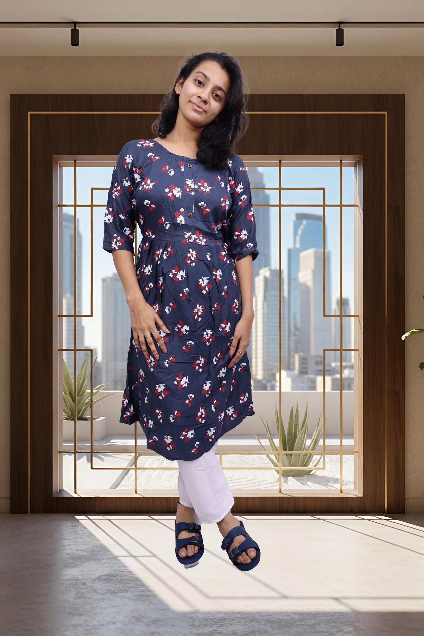 PickCell Printed Frock Kurti