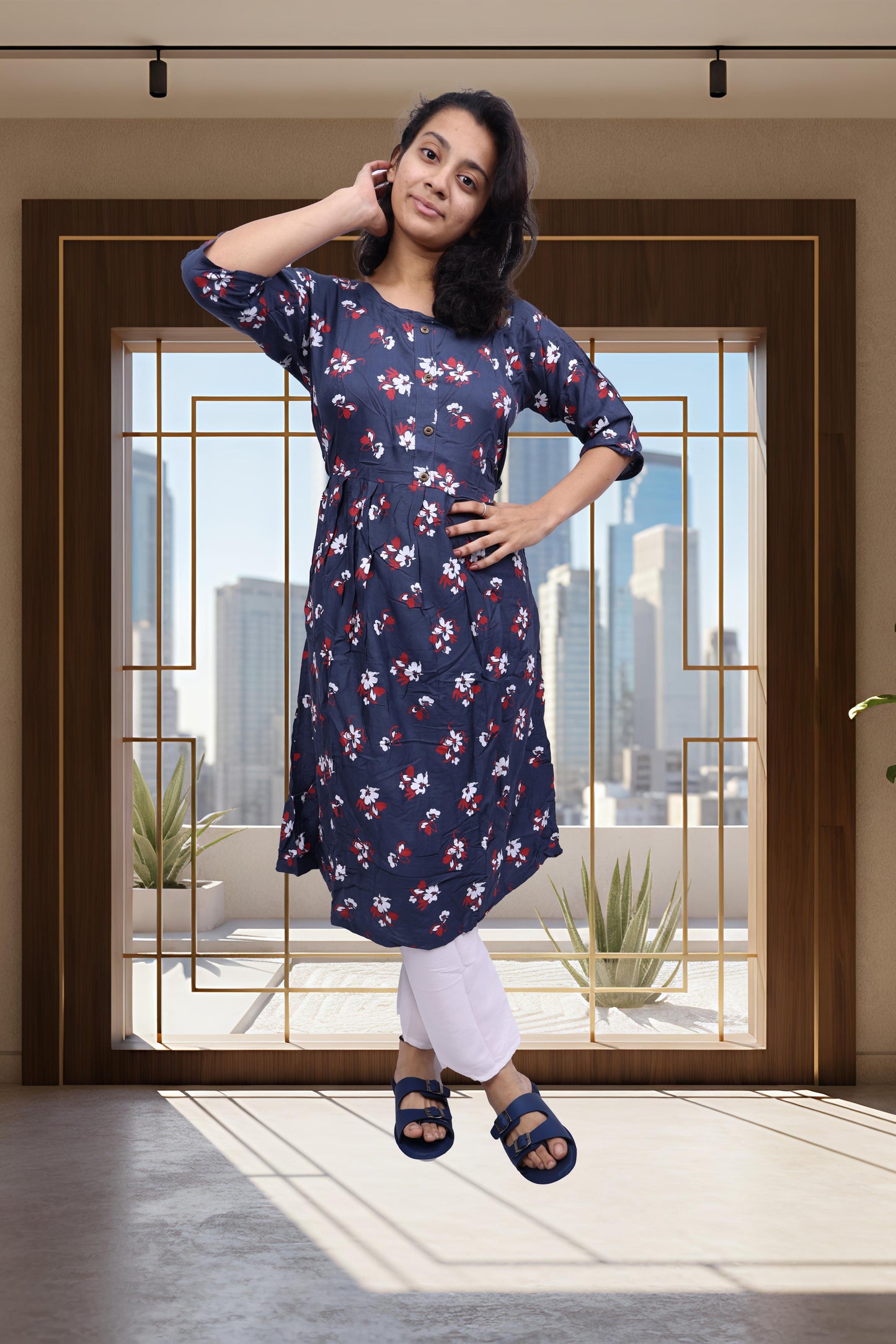 PickCell Printed Frock Kurti