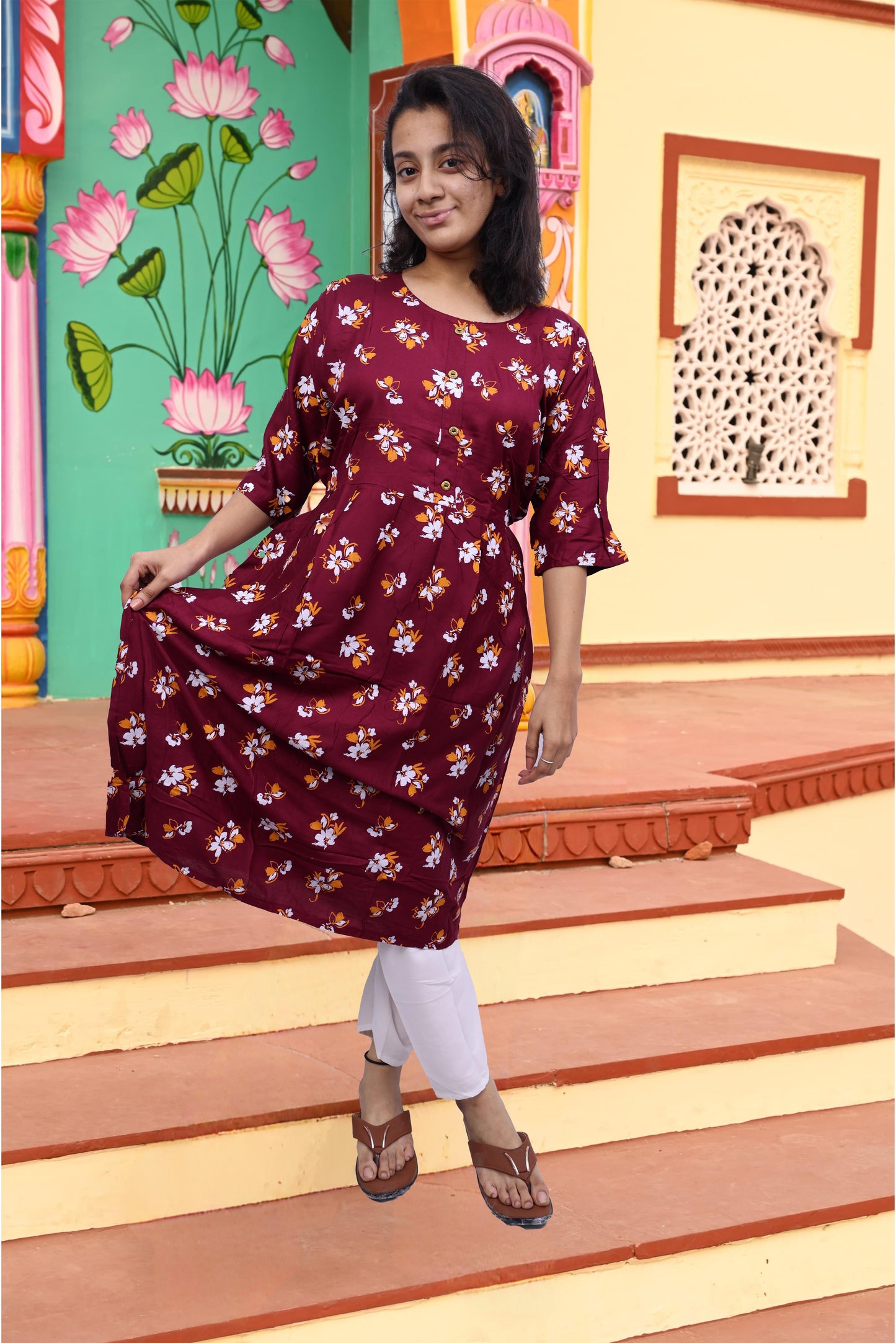 PickCell Printed Frock Kurti