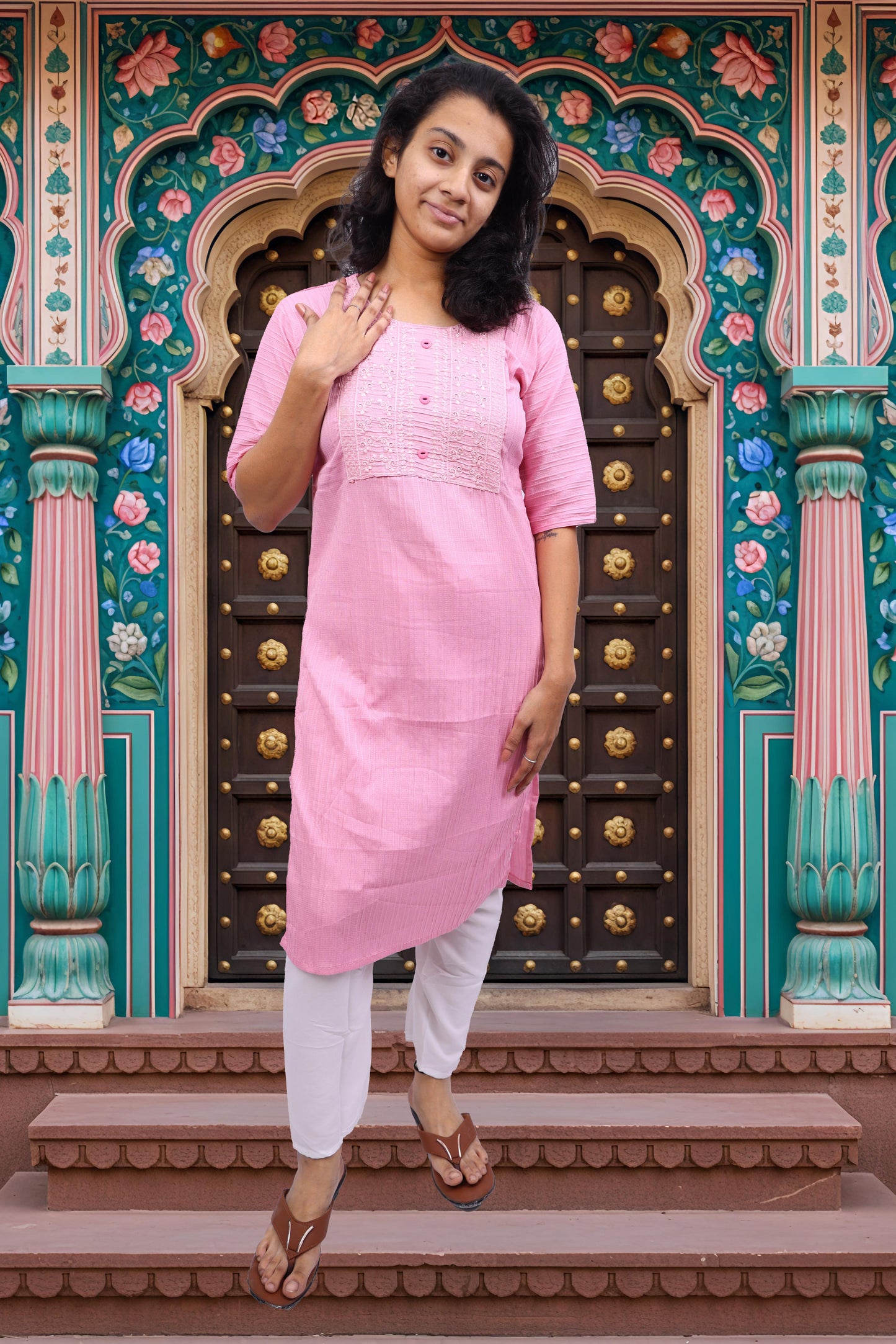 PickCell Embrodiary Kurti
