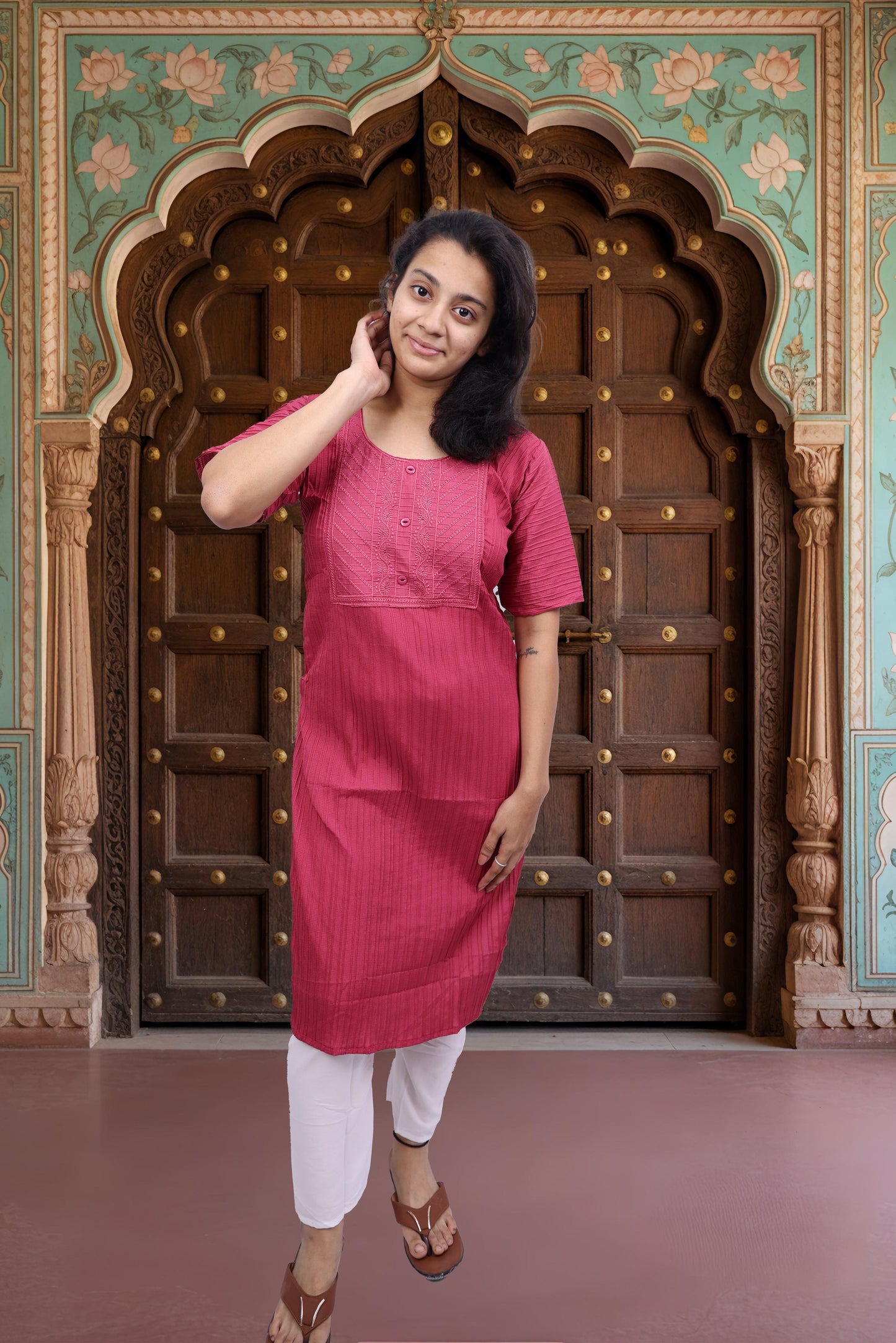 PickCell Embrodiary Kurti