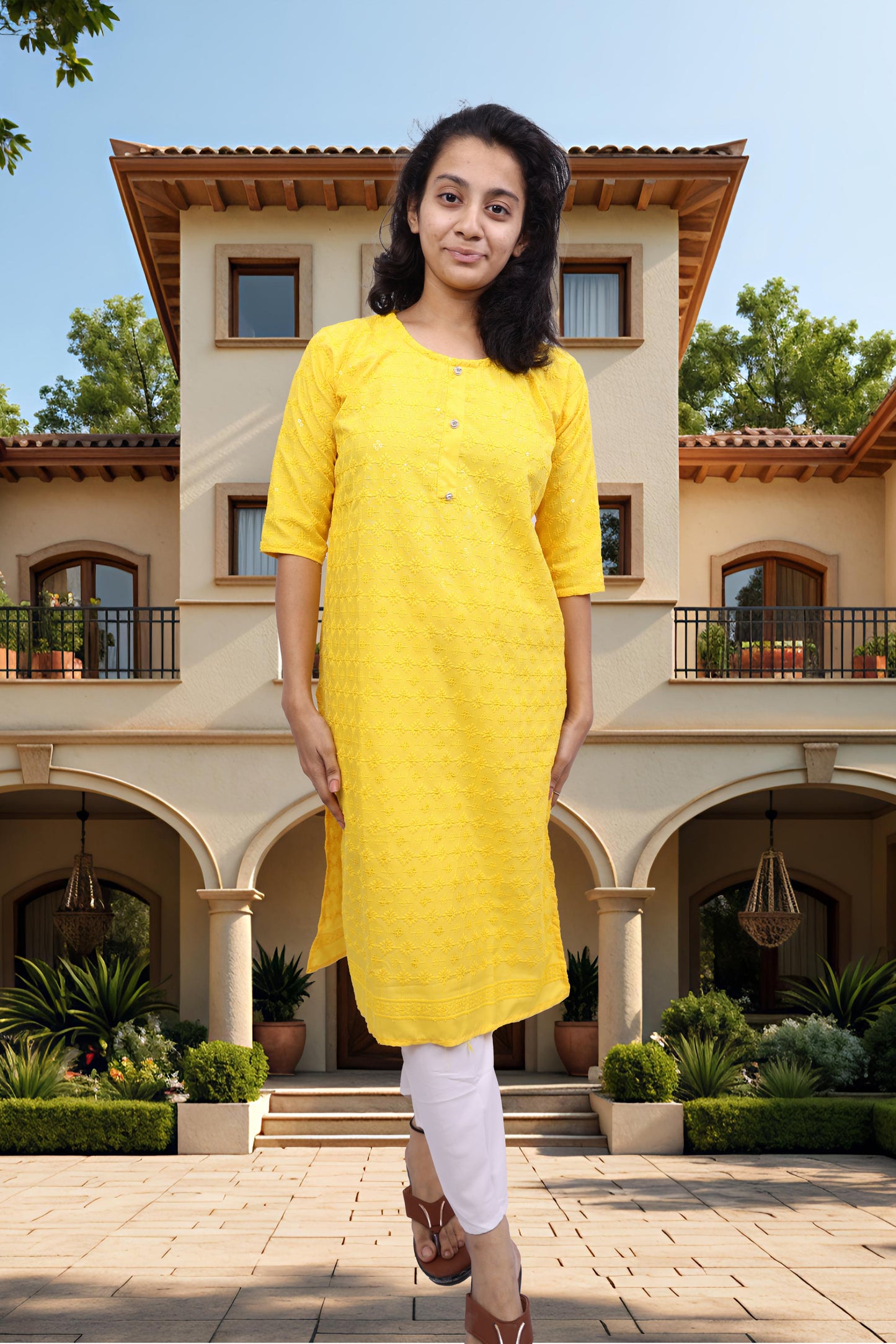 PickCell Embrodiary Kurti