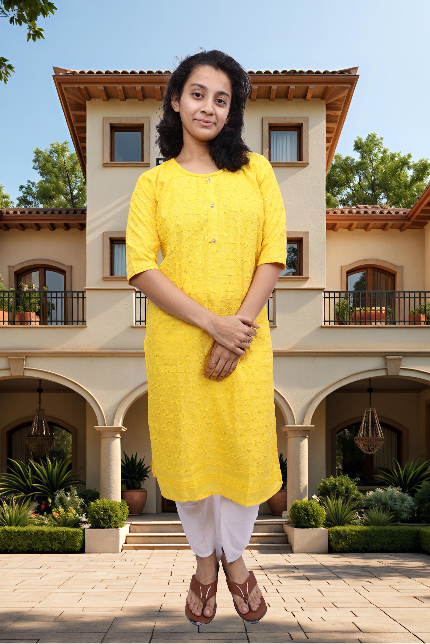 PickCell Embrodiary Kurti
