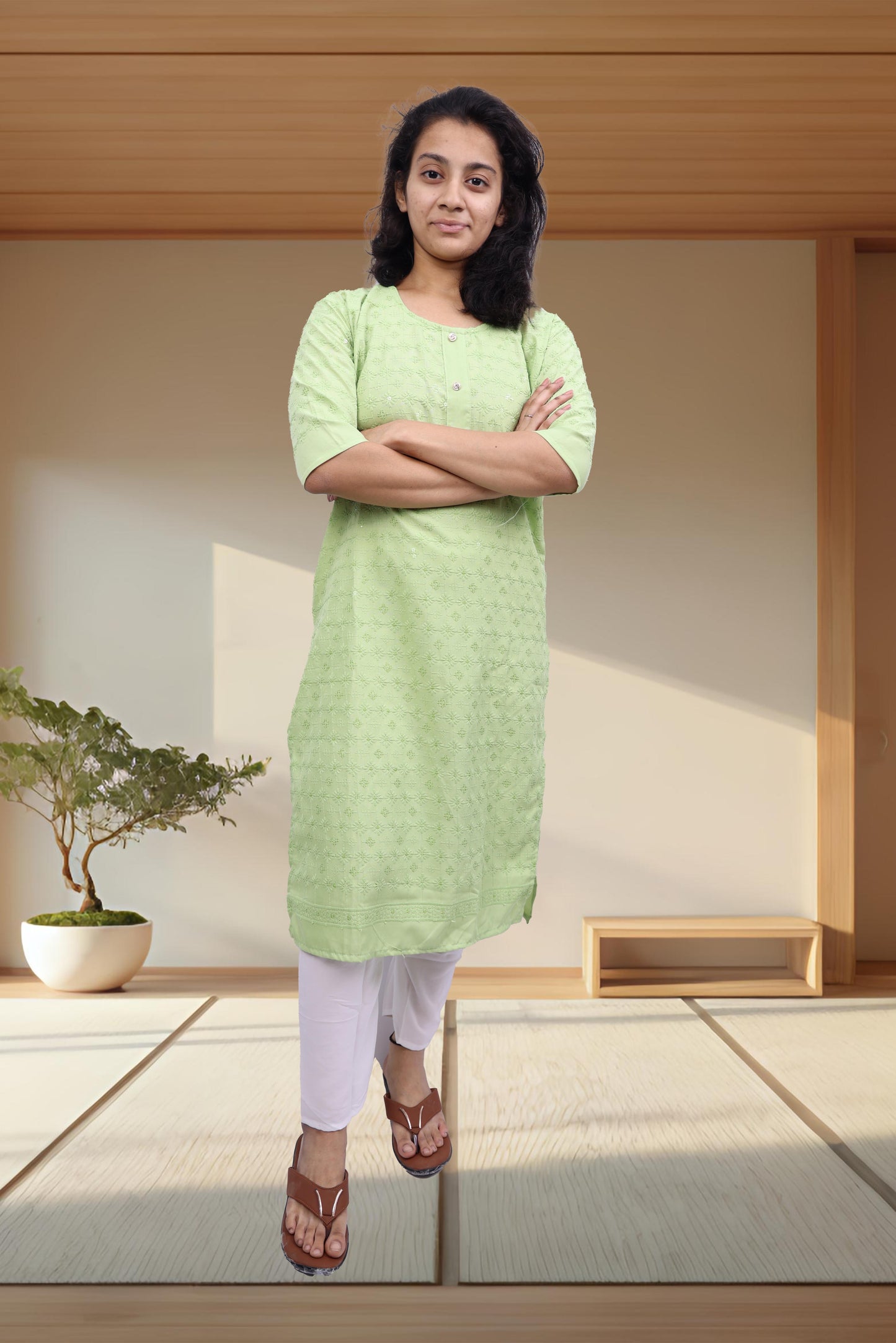 PickCell Embrodiary Kurti