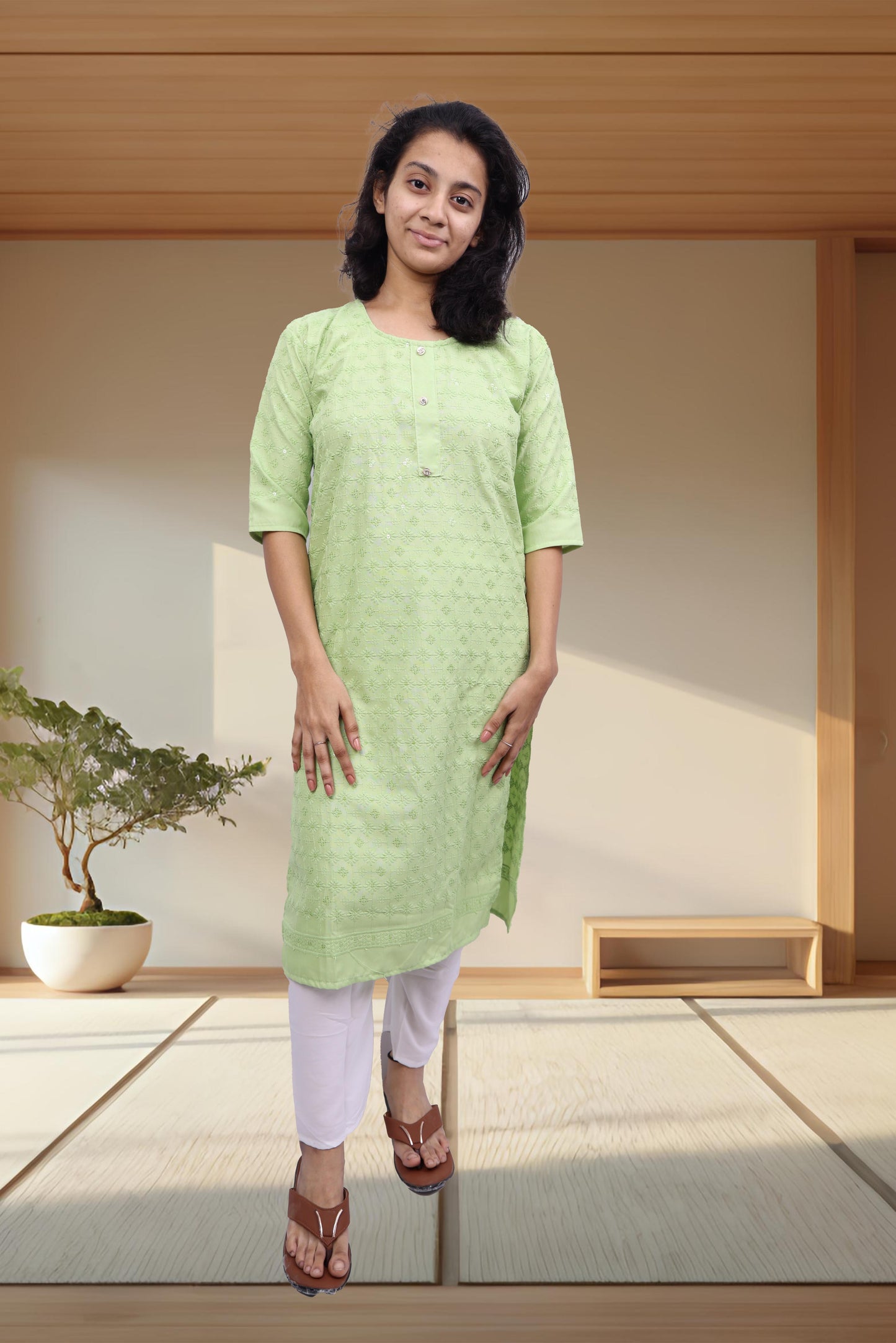 PickCell Embrodiary Kurti