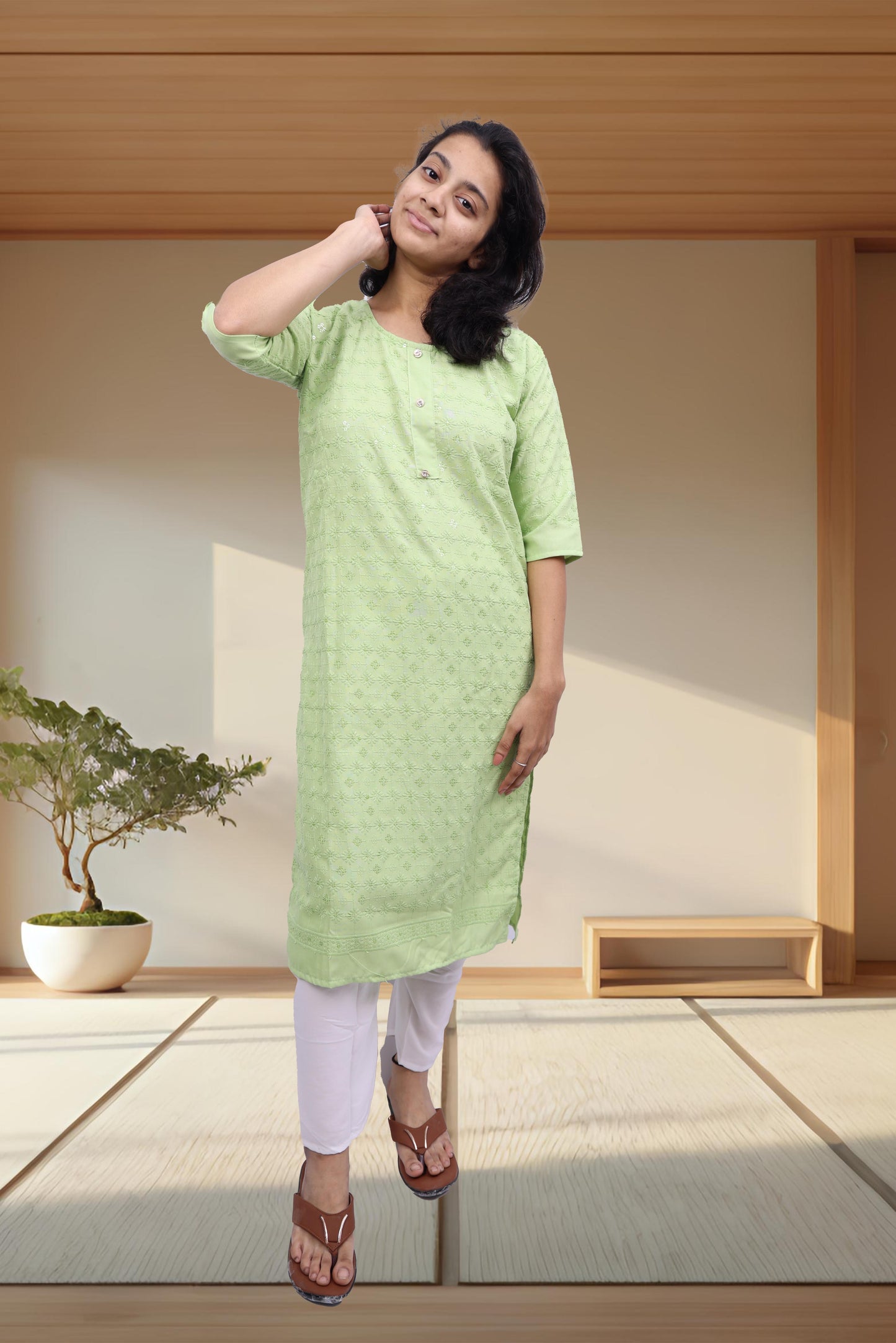 PickCell Embrodiary Kurti