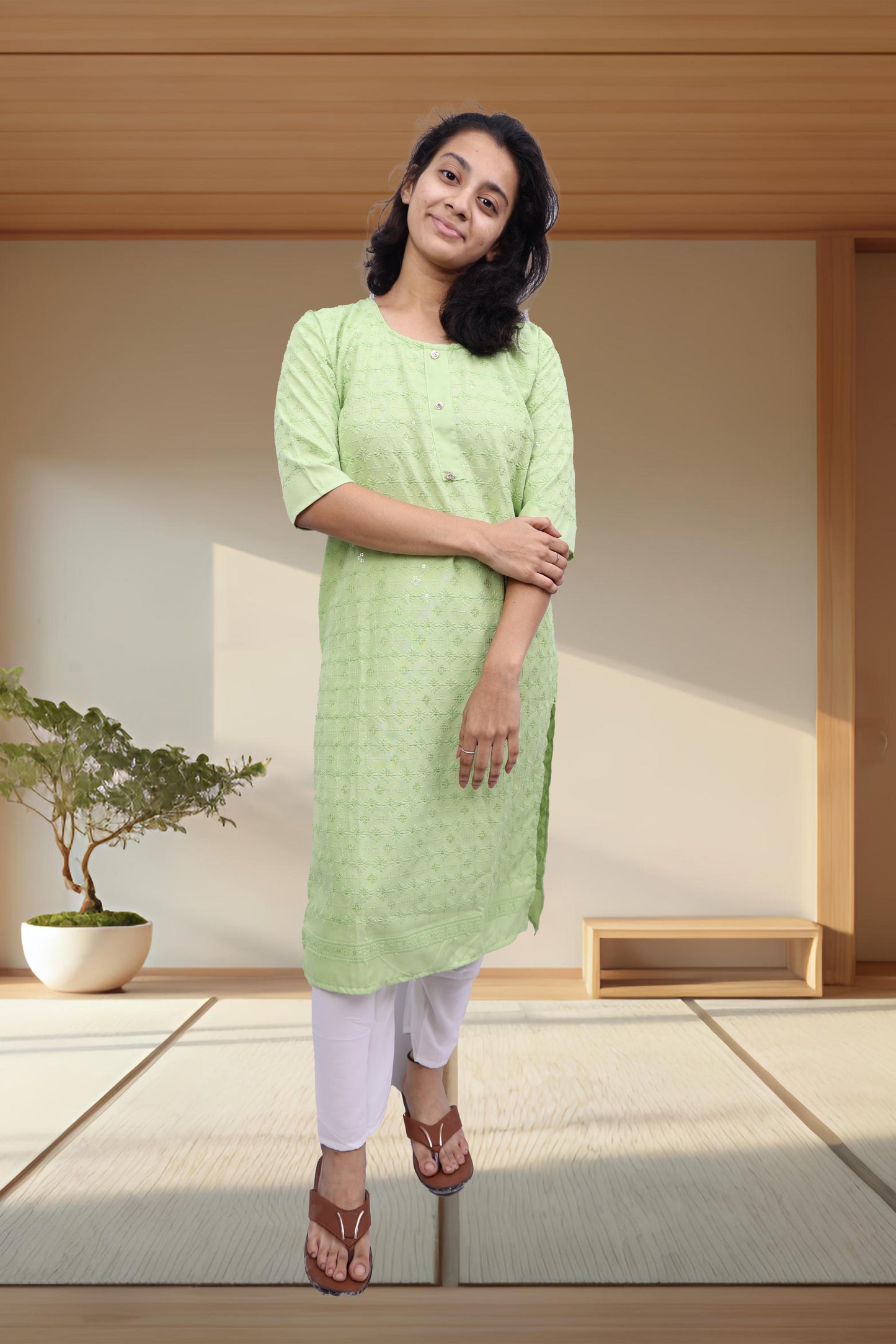 PickCell Embrodiary Kurti