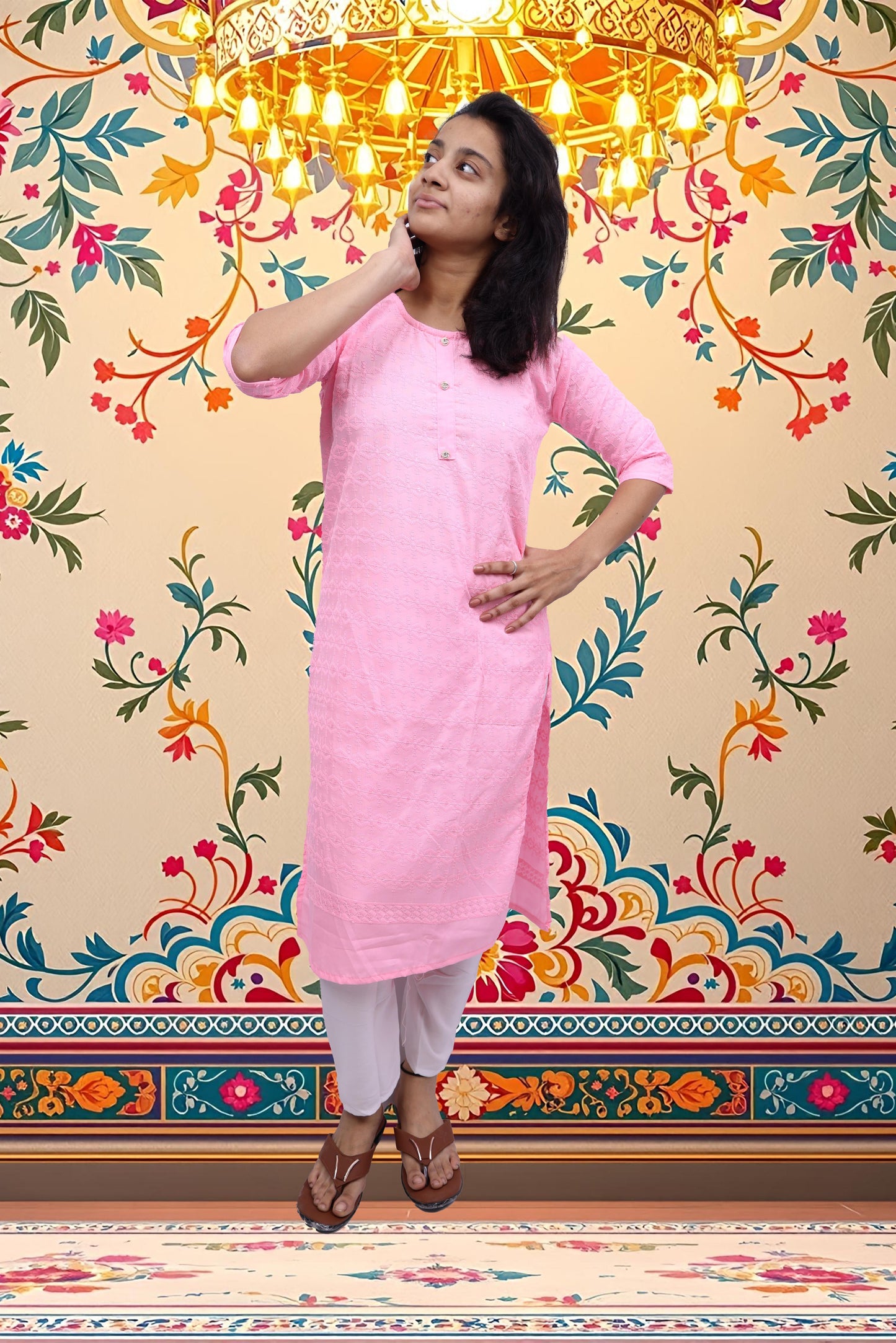 PickCell Embrodiary Kurti