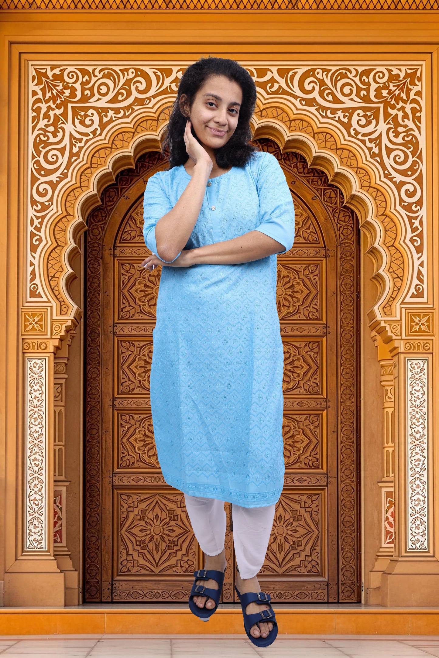 PickCell Embrodiary Kurti