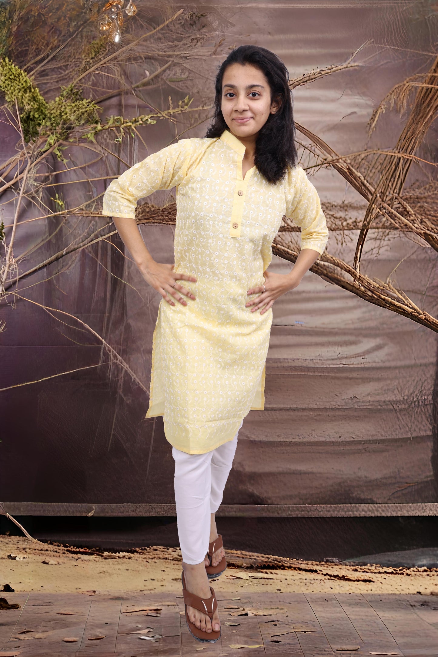 PickCell Embrodiary Kurti