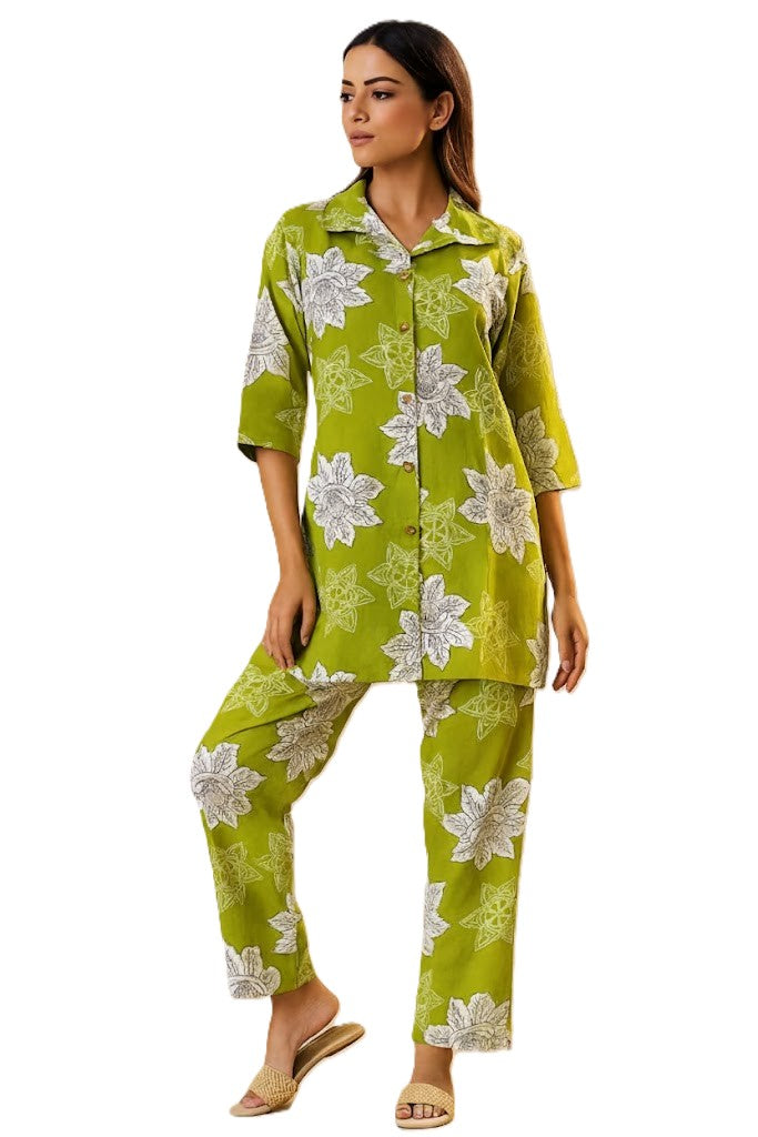 PickCell Printed Delta Fabric Coord Set for Women