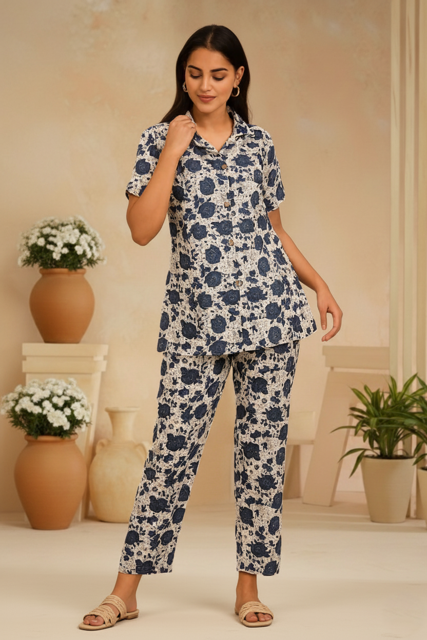 PickCell Printed Delta Fabric Coord Set for Women