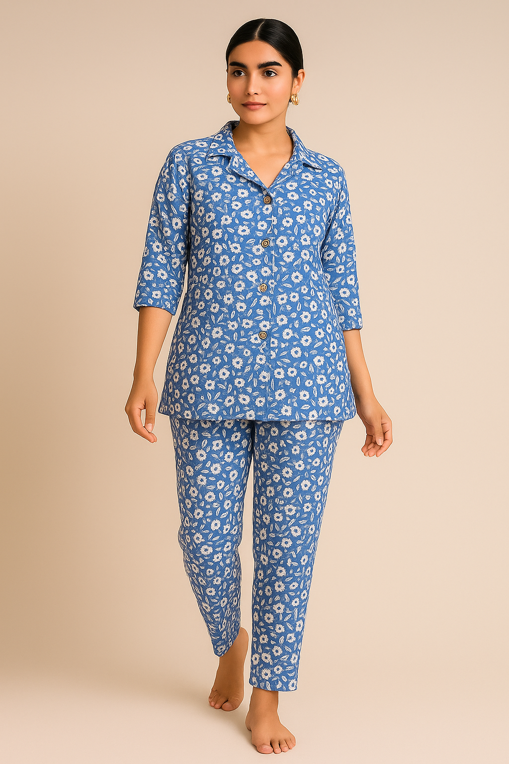 PickCell Printed Delta Fabric Coord Set for Women