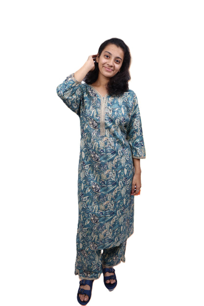 PickCell Handwork Kurti With Bottom