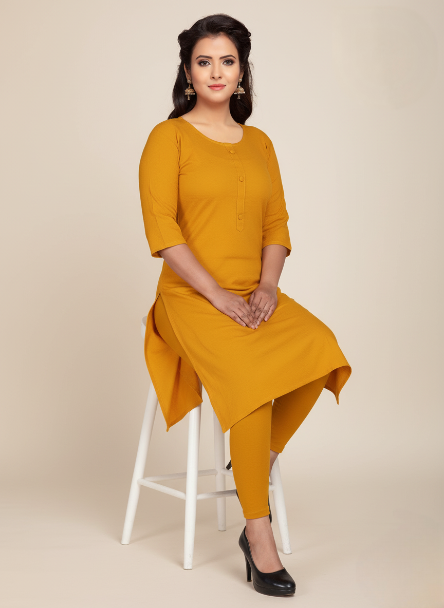 PickCell Plain Straight Kurti