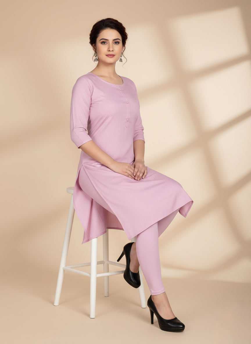 PickCell Plain Straight Kurti