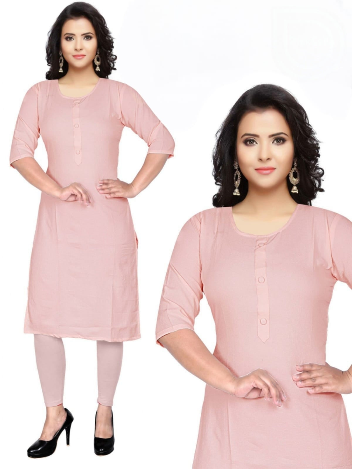 PickCell Plain Straight Kurti