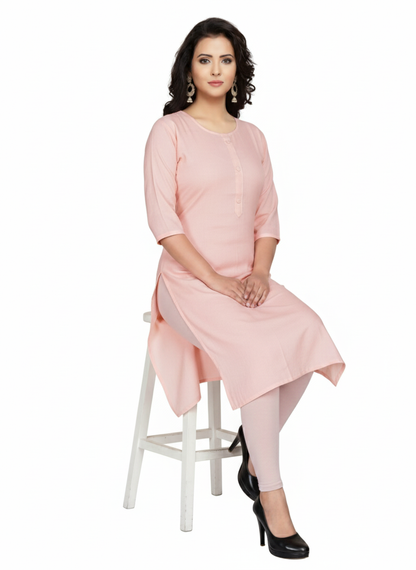PickCell Plain Straight Kurti