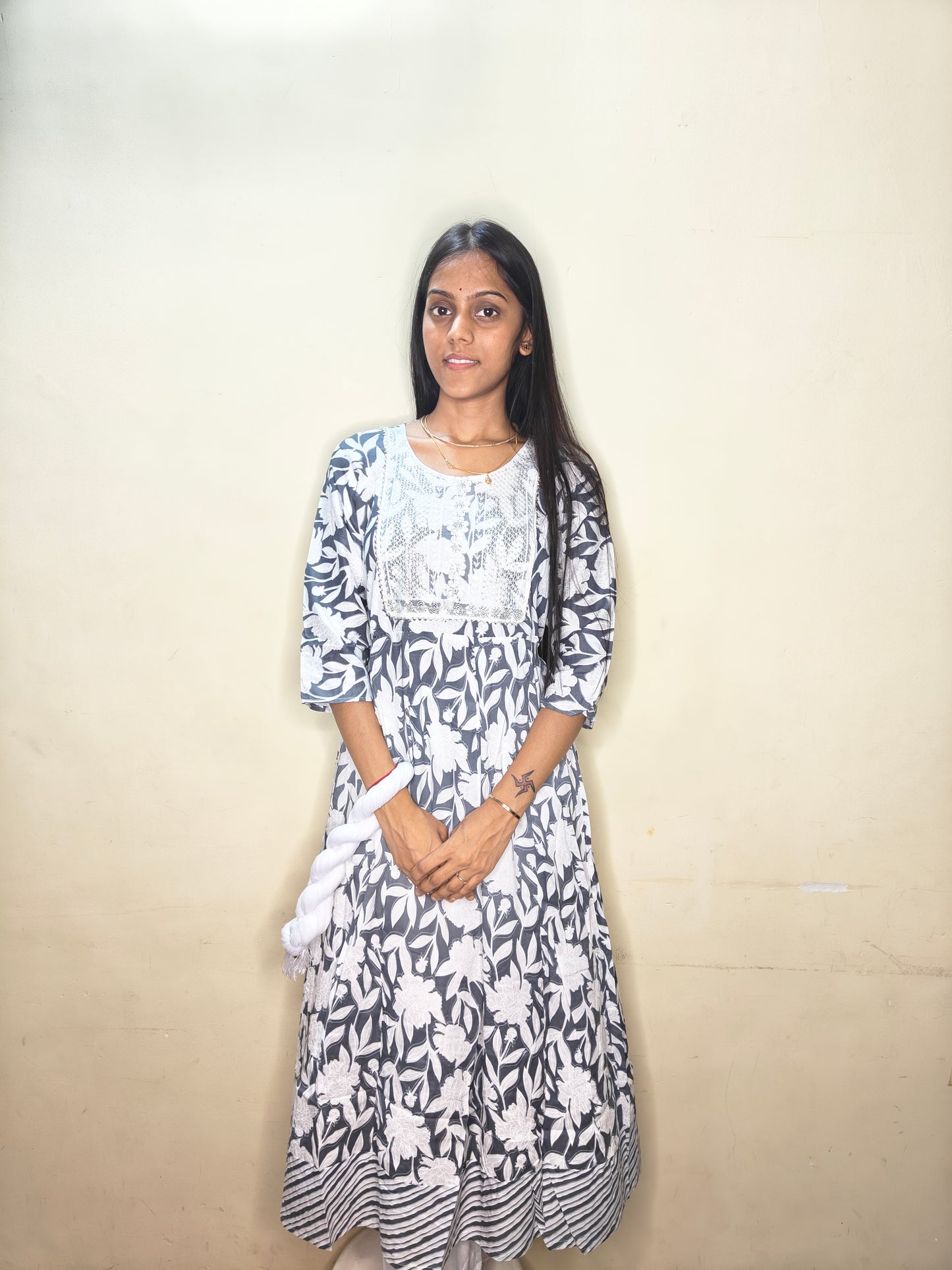 PickCell Premium Handwork Kurti With Bottom & Dupatta