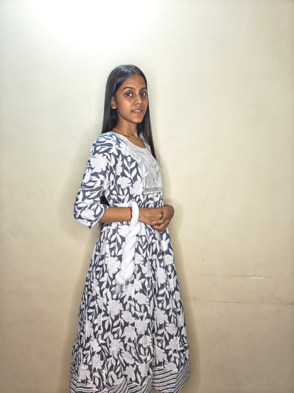 PickCell Premium Handwork Kurti With Bottom & Dupatta