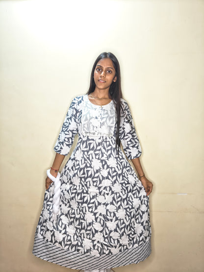 PickCell Premium Handwork Kurti With Bottom & Dupatta