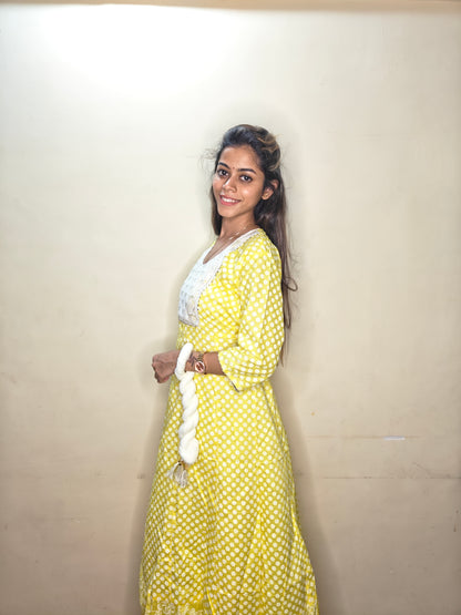 PickCell Premium Handwork Kurti With Bottom & Dupatta