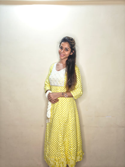 PickCell Premium Handwork Kurti With Bottom & Dupatta