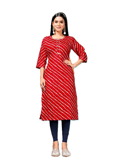 PickCell Lehariya Kurti for Women