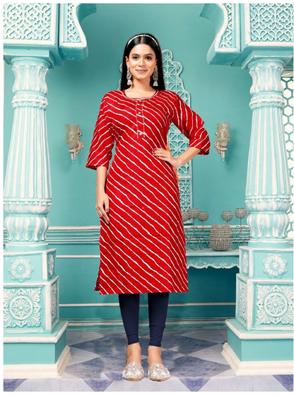 PickCell Lehariya Kurti for Women