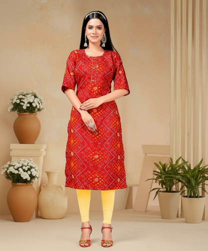 PickCell Bhander Kurti for Women