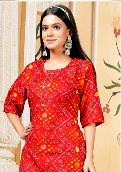 PickCell Bhander Kurti for Women
