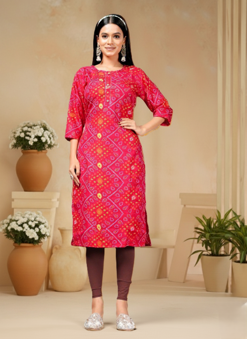 PickCell Bhander Kurti for Women
