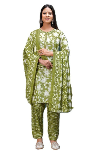 PickCell Women Kurti with Botttom & Dupatta (3 pcs set)