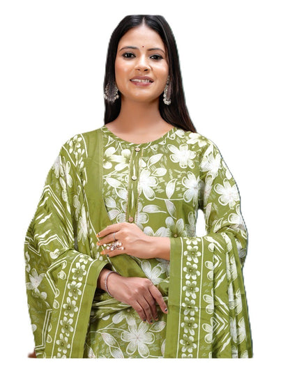 PickCell Women Kurti with Botttom & Dupatta (3 pcs set)