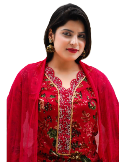 PickCell Foil Print Embrodiary Work 3 Pcs Set