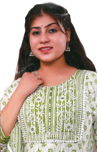 PickCell Cotton Embrodiary Work Long Frock Style Kurti with Bottom & Dupatta