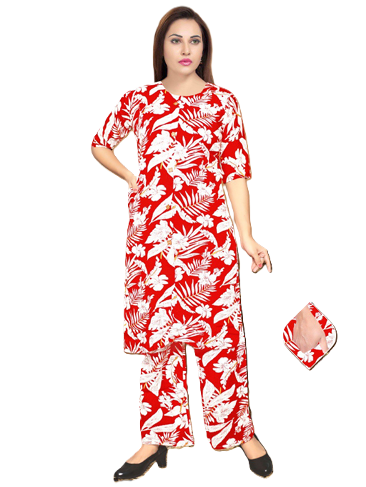 PickCell Heavy Reyon Printed Long Coord Set  for Women