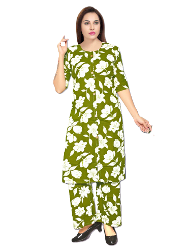 PickCell Heavy Reyon Printed Long Coord Set  for Women