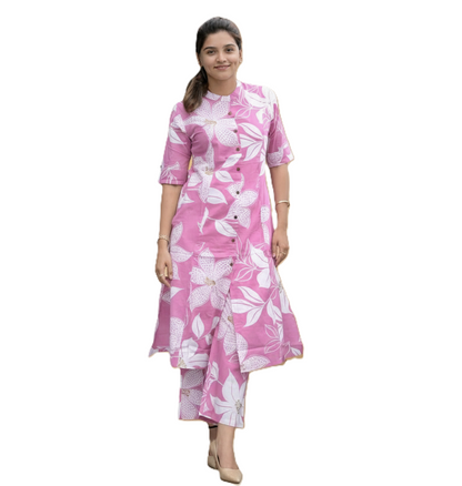 PickCell Premium Pure Cotton Printed Coord Set for Women