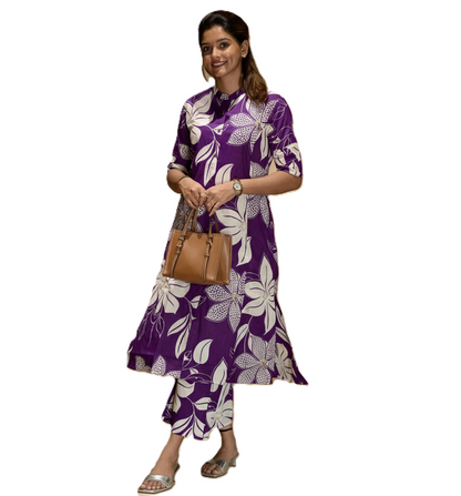 PickCell Premium Pure Cotton Printed Coord Set for Women