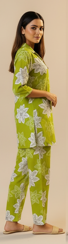 PickCell Printed Delta Fabric Coord Set for Women